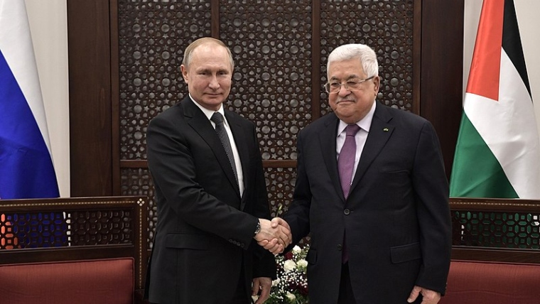 An expected visit by Mahmoud Abbas to Moscow and talks about the Israeli aggression on Gaza