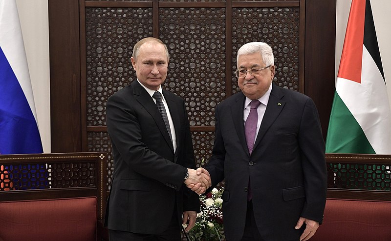 An expected visit by Mahmoud Abbas to Moscow and talks about the Israeli aggression on Gaza