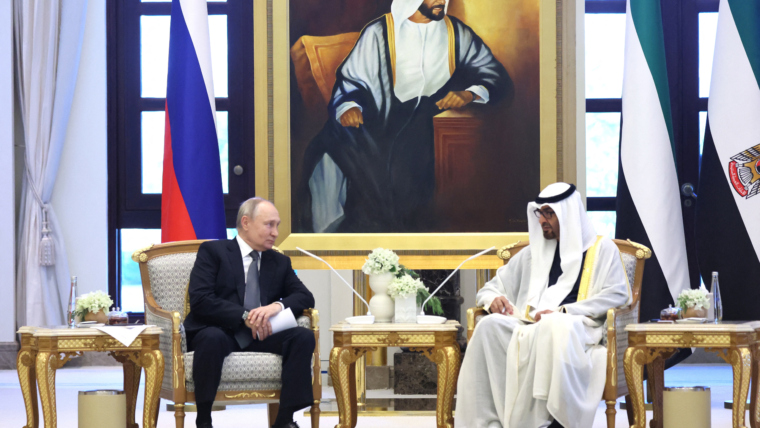 Vladimir Putin commends the strong ties with the UAE during the initial leg of his Gulf tour