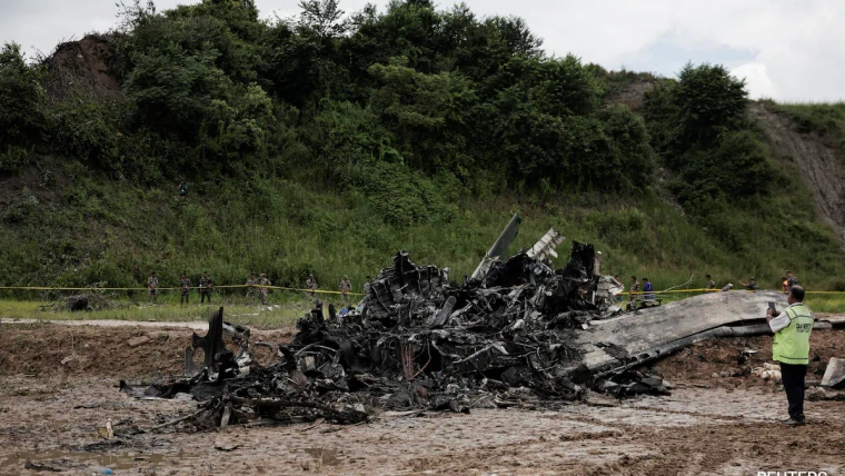 Plane with 19 people on board crashes on take-off in Nepal