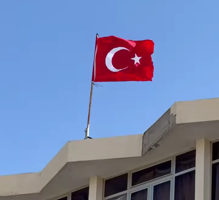 Four people have been detained in Tunisia for mistakenly raising the Turkish flag on a government building