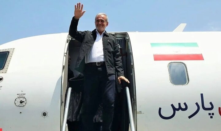 Iranian President Masoud Bazeshkian Arrives in Baghdad on First Visit to Iraq