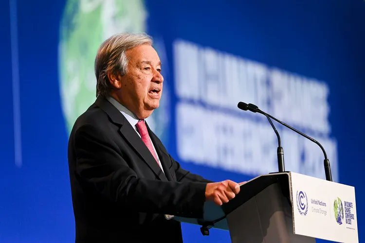 Antonio Guterres Calls for the release of captives and end the Israeli war on Gaza