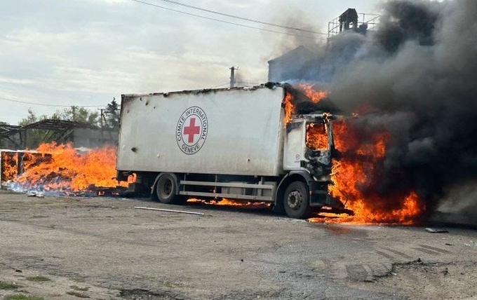 Three Red Cross workers killed in eastern Ukraine shelling