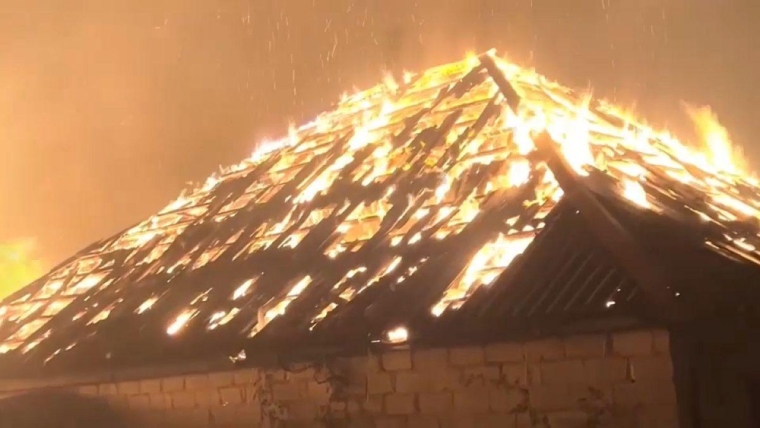 Russian firefighters, volunteers battle devastating forest fires in Luhansk