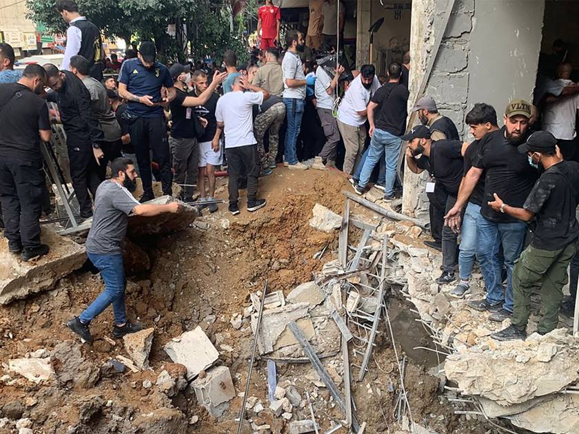 Death toll from Israeli attack on southern Beirut suburbs rises to 12 dead and 66 wounded