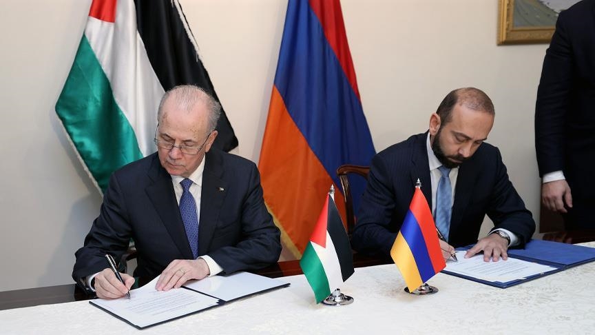 Palestine and Armenia announce the establishment of diplomatic relations