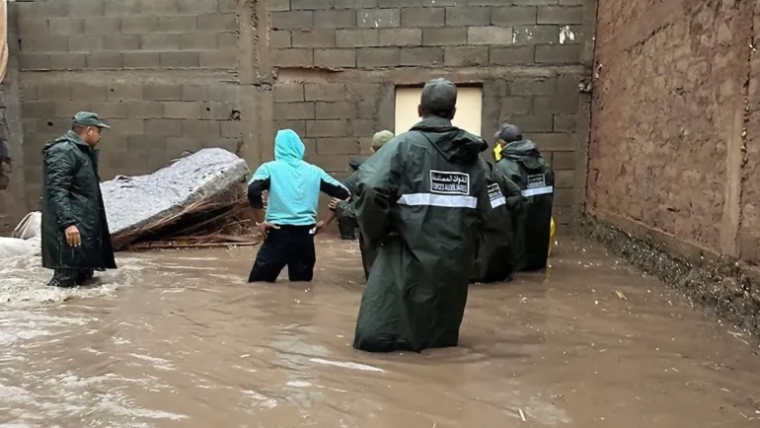 Houses collapse due to flooding in Morocco and warnings of heavy rains