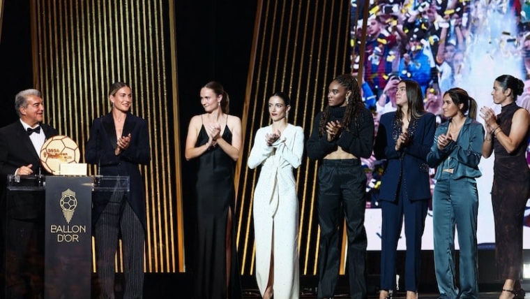 Barcelona Wins Best Women’s Team Award at 2024 Ballon d’Or Ceremony