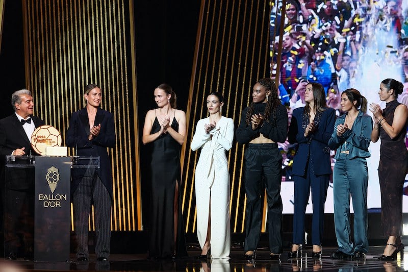 Barcelona Wins Best Women’s Team Award at 2024 Ballon d’Or Ceremony