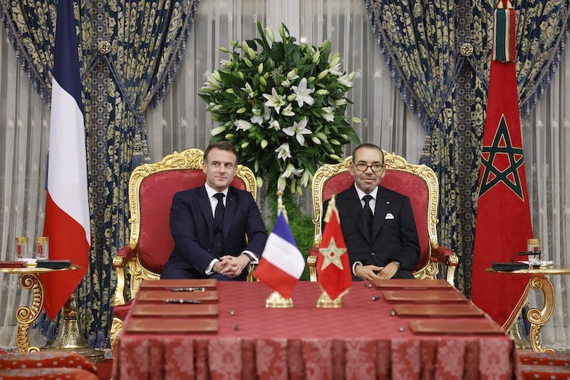 The King of Morocco and the President of France sign the declaration of exceptional partnership