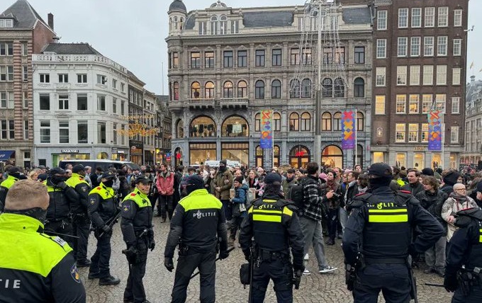 Over 100 Pro-Palestinian Protesters Arrested in Amsterdam