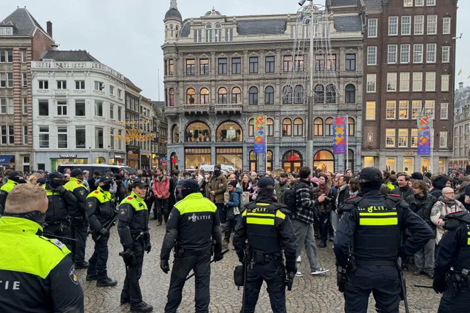 Over 100 Pro-Palestinian Protesters Arrested in Amsterdam