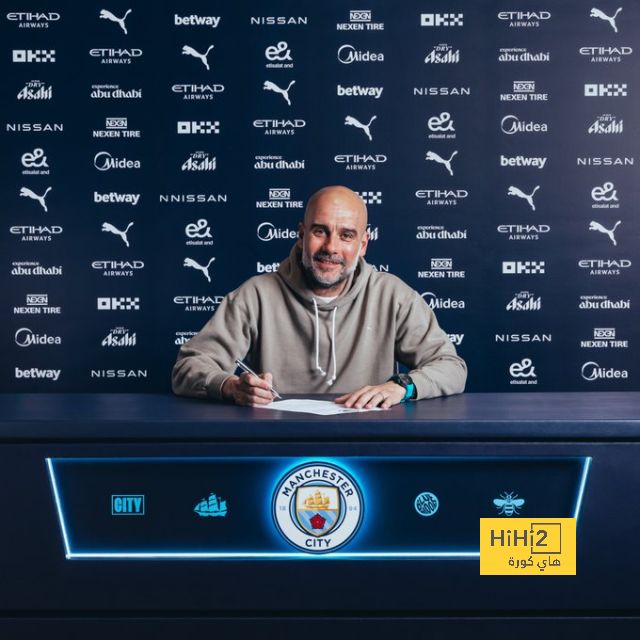 Guardiola extends his contract with Manchester City until 2027