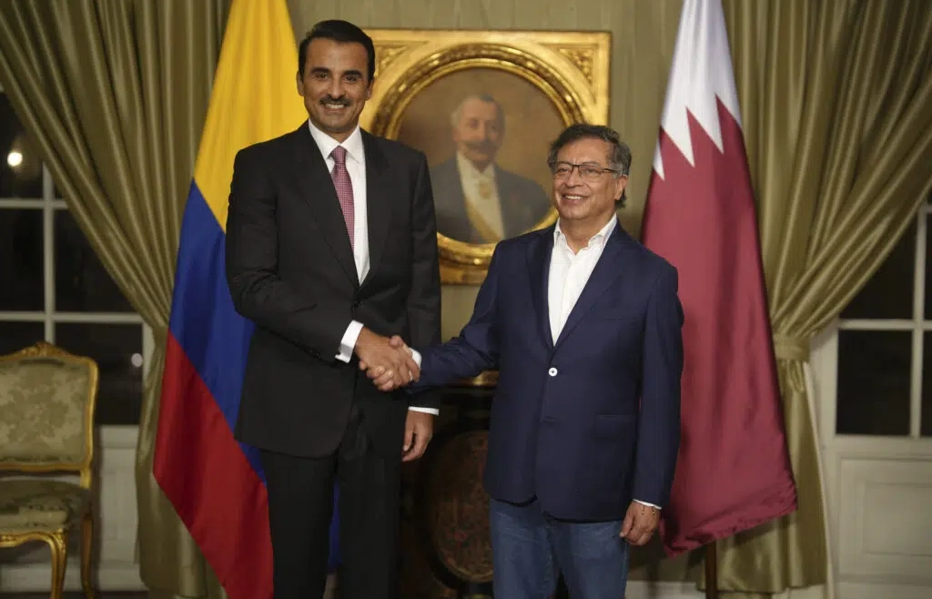 Bogota: Qatar’s Emir Al-Thani Colombia’s Petro and  Sign New Cooperation Agreements