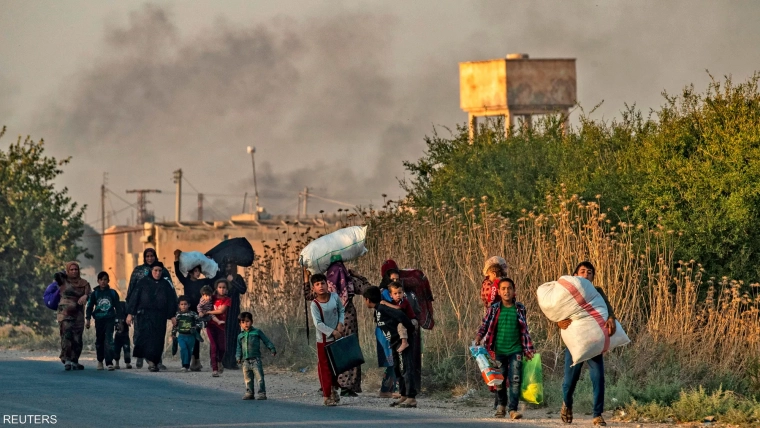 More Than 60,000 People Displaced to Kurdish-Controlled Areas After Syrian Factions’ Attack