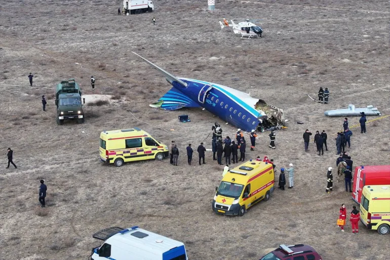 Passenger Plane Crashes Near Aktau in Kazakhstan, 28 Survive