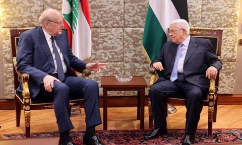 Abbas and Mikati Discuss Ceasefire Efforts in Gaza and Lebanon During Rome Meeting