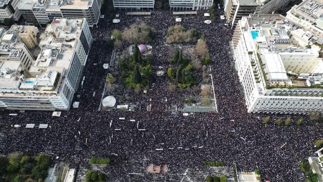 Massive Protest in Athens Demands Justice for Railway Disaster Victims