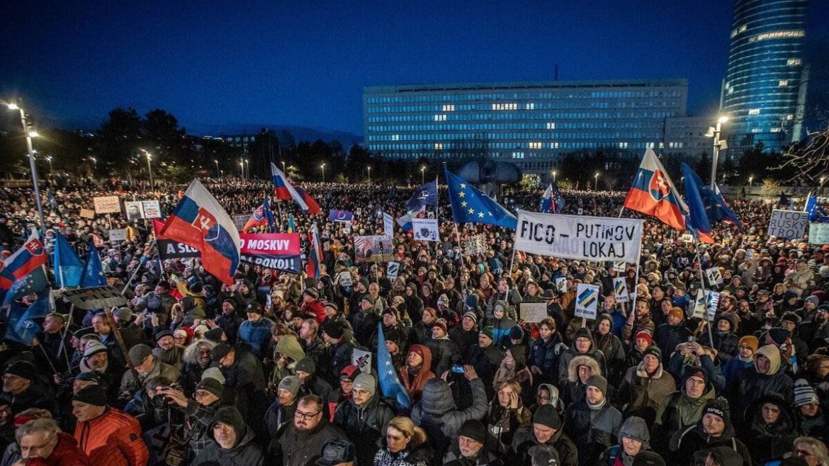 Mass Protests in Slovakia Demand Prime Minister’s Resignation