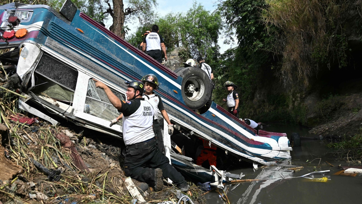 51 Dead in Bus Crash in a Ravine Outside Guatemala City