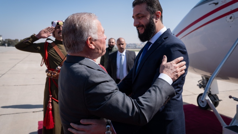 King Abdullah II receives Syrian president in Amman for official talks