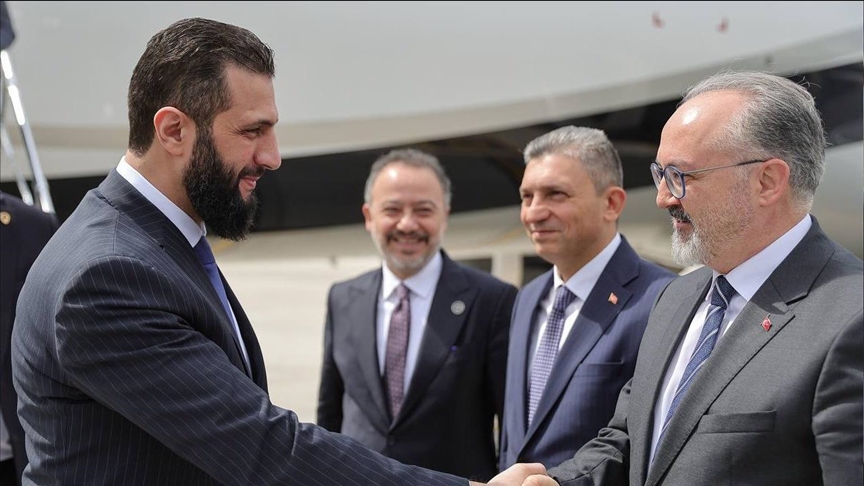 Syrian President Ahmad Al-Shara Arrives in Turkey to Attend Antalya Diplomacy Forum 2025