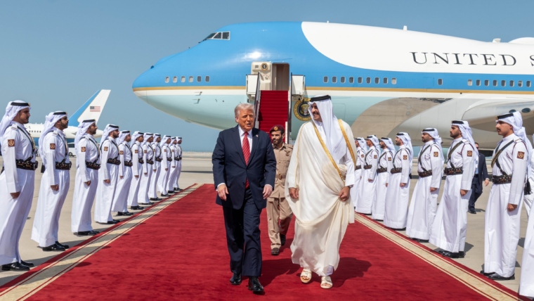 U.S. President Donald Trump Arrives in Doha