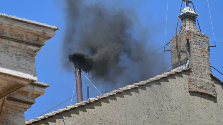 Second Attempt to Elect New Pope Fails as Black Smoke Rises from Sistine Chapel